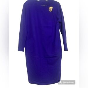 Wool long sleeve career dress size 4